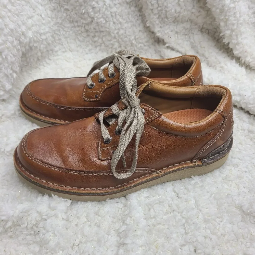 Rockport Men's Brown Leather Tru Tech‎ Leather Oxfords Size 7.5
